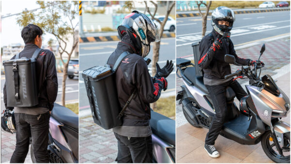 TAICHI RSJ345 夏季網眼防摔衣 - 黑紅 (7件式護具