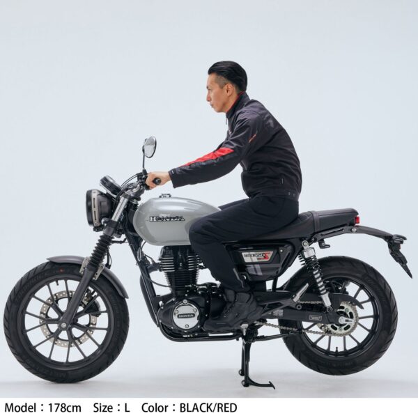 TAICHI RSJ345 夏季網眼防摔衣 - 黑紅 (7件式護具