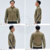 TAICHI RSJ345 夏季網眼防摔衣 - 卡其綠 (7件式護具