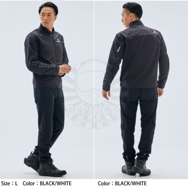 TAICHI RSJ345 夏季網眼防摔衣 - 黑白 (7件式護具