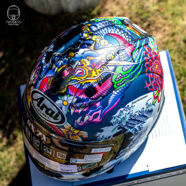 ARAI RX-7X ORIENTAL FLAT BLUE - 浮世繪