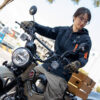 FIVE SCRAMBLER 復古騎士手套 - 卡其綠色