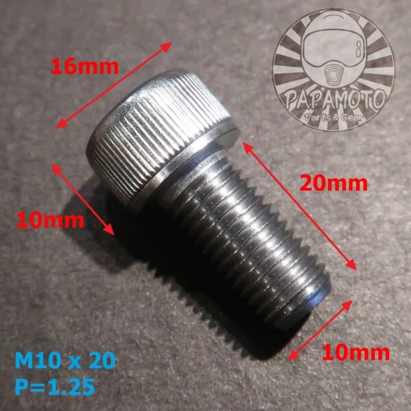 白鐵螺絲 M10 M8 x 20 正牙 螺距1.25