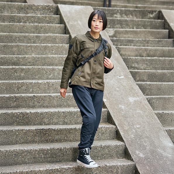 TAICHI RSJ353 夏季網眼防摔衣 - 卡其綠 (軍裝 工裝