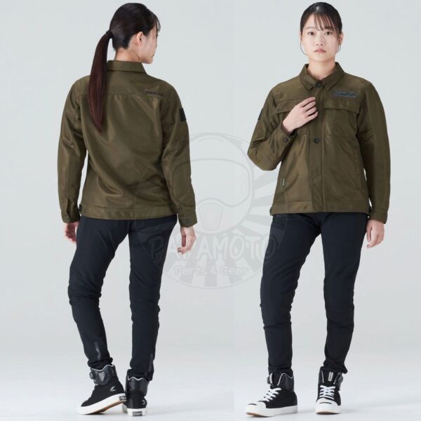 TAICHI RSJ353 夏季網眼防摔衣 - 卡其綠 (軍裝 工裝