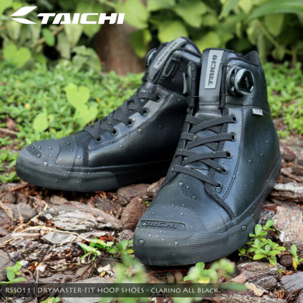 TAICHI RSS011 DRYMASTER 防水車靴 - 全黑 Clarino皮革