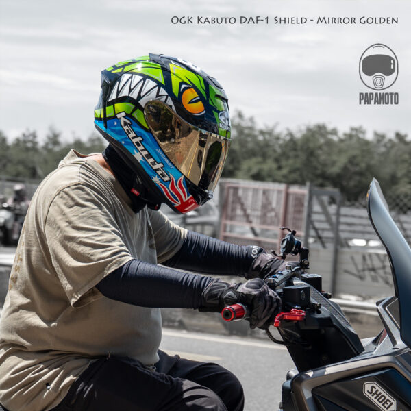 OGK Kabuto DAF-1 原廠鏡片 - 電鍍片