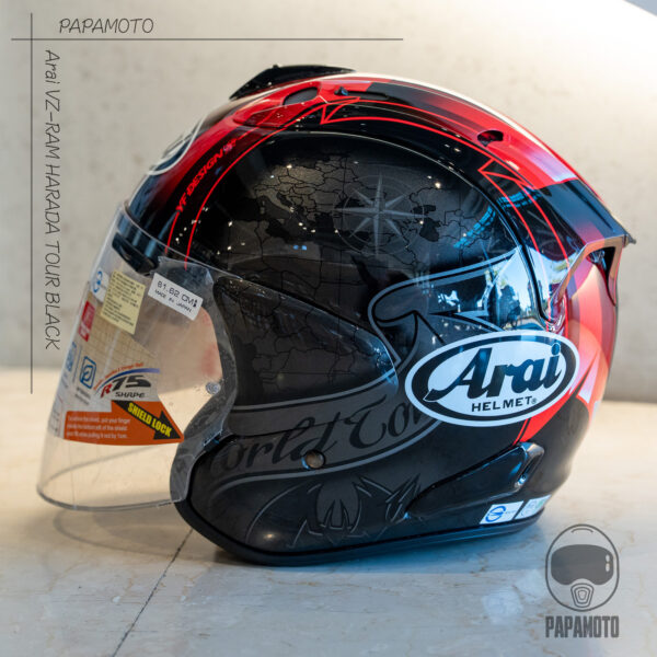 ARAI VZ-RAM Harada Tour - 黑地圖