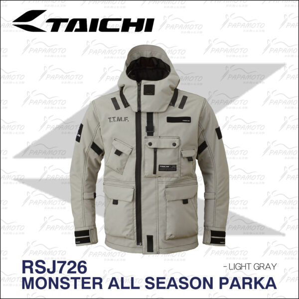 TAICHI RSJ726 四季型工裝防摔衣 - 淺灰