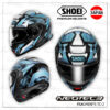 SHOEI NEOTEC3 FRAGMENTS TC-2