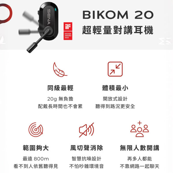 SENA BiKom 20 網狀對講耳機