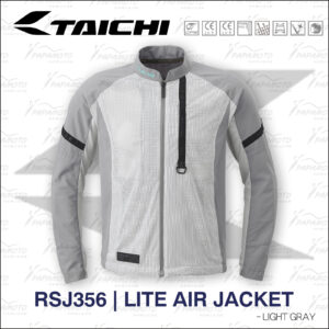 rsj356gy21_1 TAICHI RSJ356 夏季網眼防摔衣 - 灰