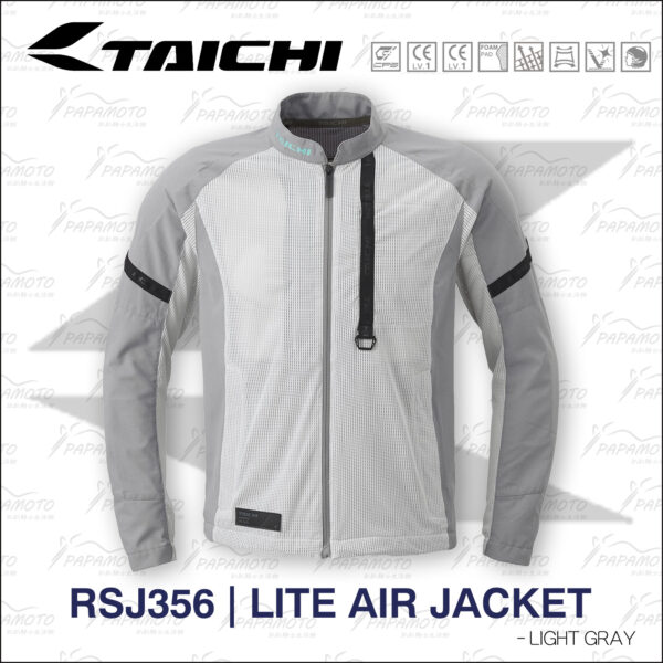 TAICHI RSJ356 夏季網眼防摔衣 - 灰