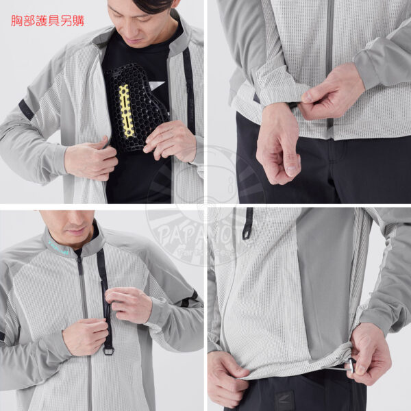 TAICHI RSJ356 夏季網眼防摔衣 - 灰