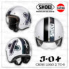 SHOEI JO+ Cross logo 2 TC-6