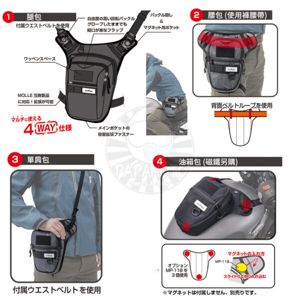 TANAX motoFizz MFK-7004 腿包