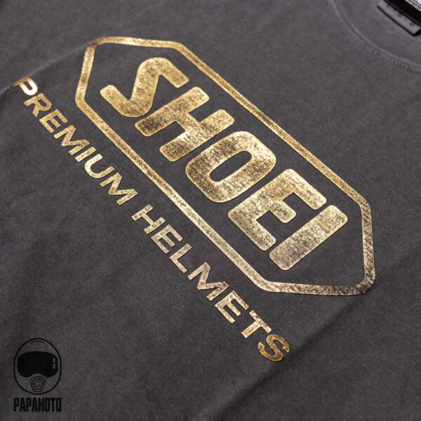 SHOEI 燙金LOGO T-Shirt - 深灰