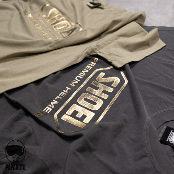 SHOEI 燙金LOGO T-Shirt - 深灰