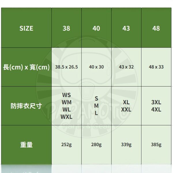 TAICHI TRV101 背部護具 (防摔衣護背 CE lv1
