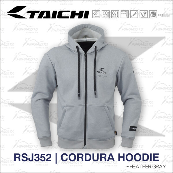 TAICHI RSJ352 連帽休閒防摔衣 - 石英灰