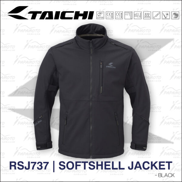 TAICHI RSJ737 軟殼防摔衣 - 黑